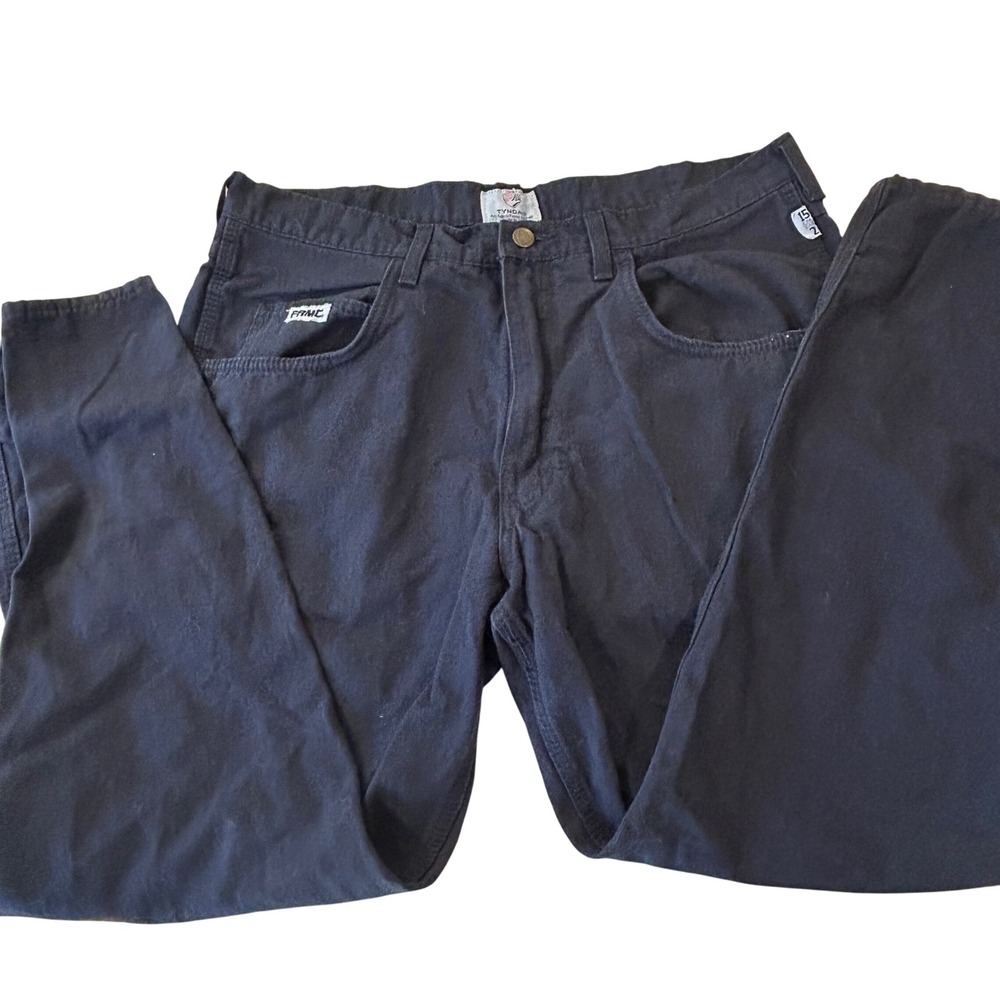 Tyndale FRMC Arc Rated‎ Flame Resistant Work Pants Mens W35 L29 Navy USA